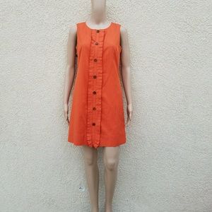 Trina Turk LA Ruffle Button Front Mini Dress Sz 2